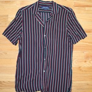Striped Short Sleeve Button Down